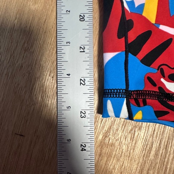 Adidas Womens Graphic Print High Waisted Leggings Multicolor Tiger Pop Art Large - Picture 4 of 8